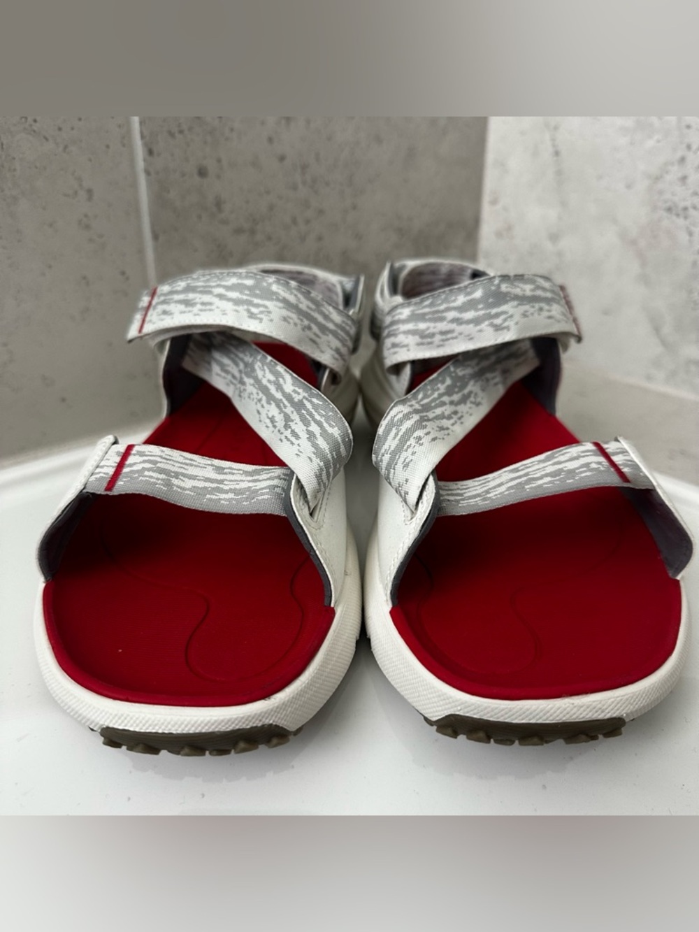 Timberland White and Red Men's Sport Sandals Size 10 Men - Picture 8 of 16